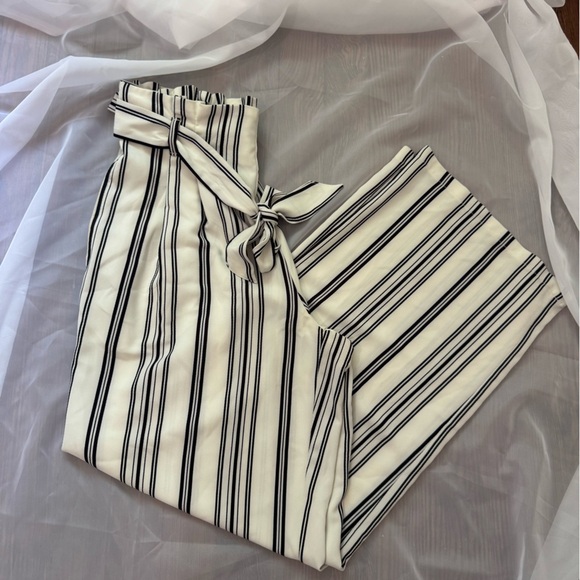 Primark Monochrome Tie-Waist Pants - Picture 1 of 4